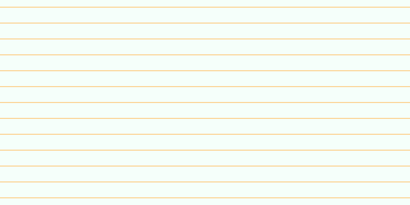 Mint cream, #fcd393 horizontal lines, two pixels wide, twenty-nine pixels apart