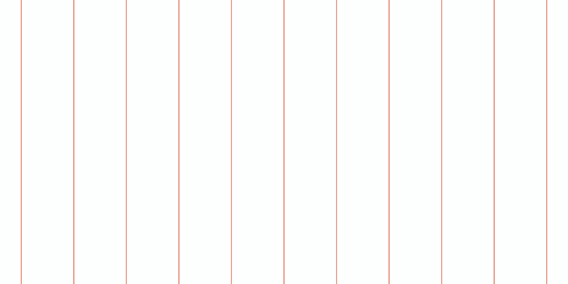 Mint cream (25%), #eba393 vertical lines, two pixels wide, seventy-two pixels apart