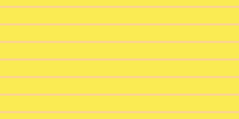 #faeb53, #fcd393 horizontal lines, seven pixels wide, fifty-two pixels apart