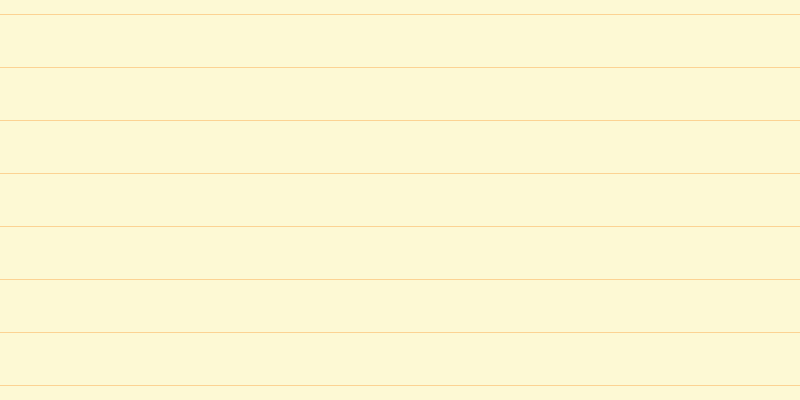 #faeb53 (25%), #fcd393 horizontal lines, one pixels wide, fifty-two pixels apart