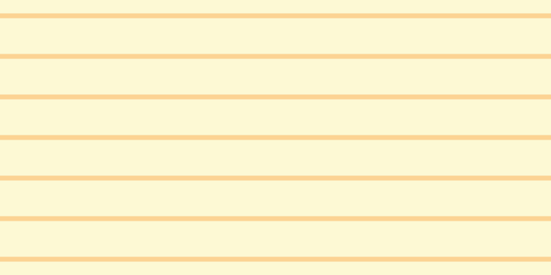 #faeb53 (25%), #fcd393 horizontal lines, seven pixels wide, fifty-two pixels apart