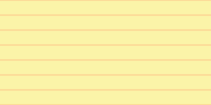 #faeb53 (50%), #fcd393 horizontal lines, five pixels wide, fifty-two pixels apart