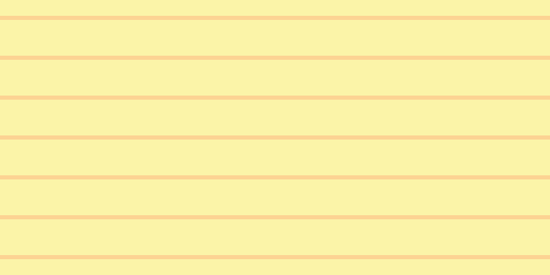 #faeb53 (50%), #fcd393 horizontal lines, six pixels wide, fifty-two pixels apart