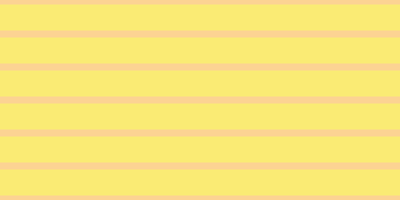 #faeb74, #fcd393 horizontal lines, fourteen pixels wide, fifty-two pixels apart