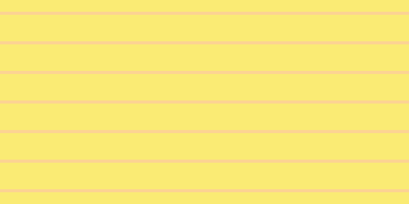 #faeb74, #fcd393 horizontal lines, six pixels wide, fifty-two pixels apart