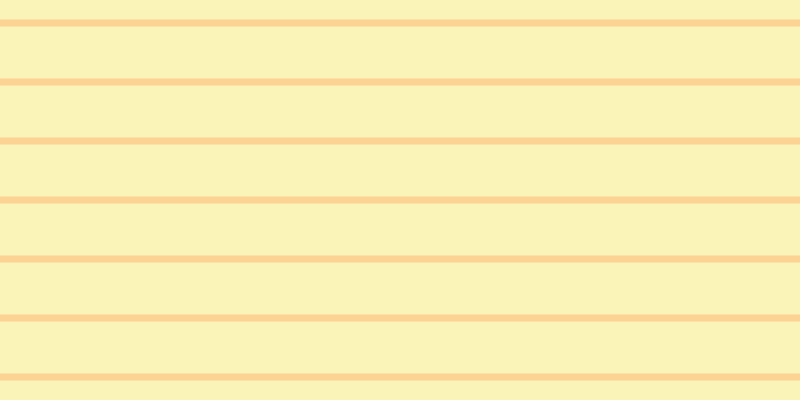 #faeb74 (50%), #fcd393 horizontal lines, seven pixels wide, fifty-two pixels apart