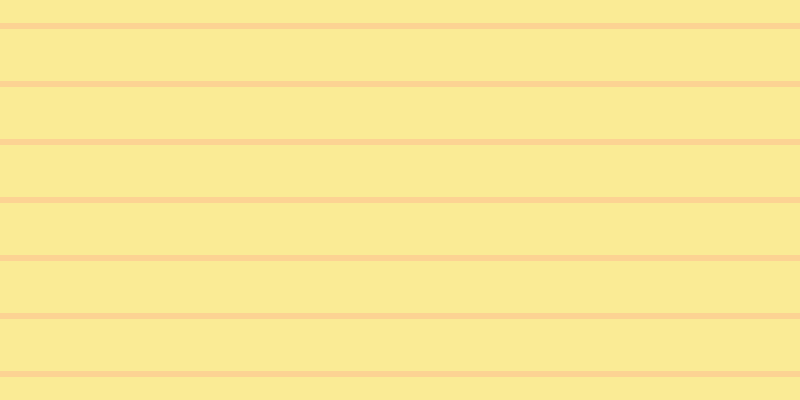 #faeb95, #fcd393 horizontal lines, six pixels wide, fifty-two pixels apart