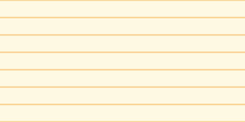 #faeb95 (25%), #fcd393 horizontal lines, five pixels wide, fifty-two pixels apart