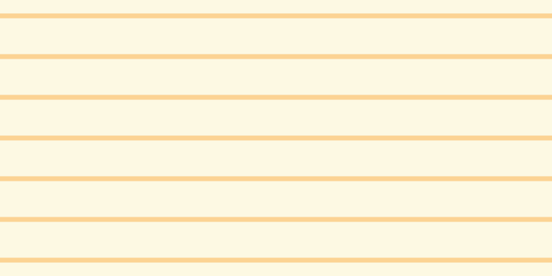 #faeb95 (25%), #fcd393 horizontal lines, seven pixels wide, fifty-two pixels apart