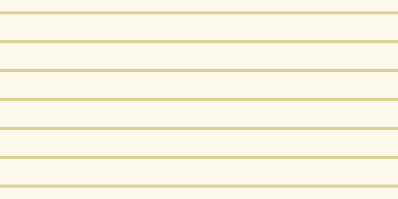 #faebb6 (25%), #dbd393 horizontal lines, six pixels wide, fifty-two pixels apart