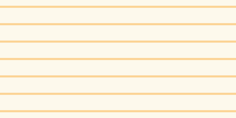 #faebb6 (25%), #fcd393 horizontal lines, seven pixels wide, fifty-two pixels apart