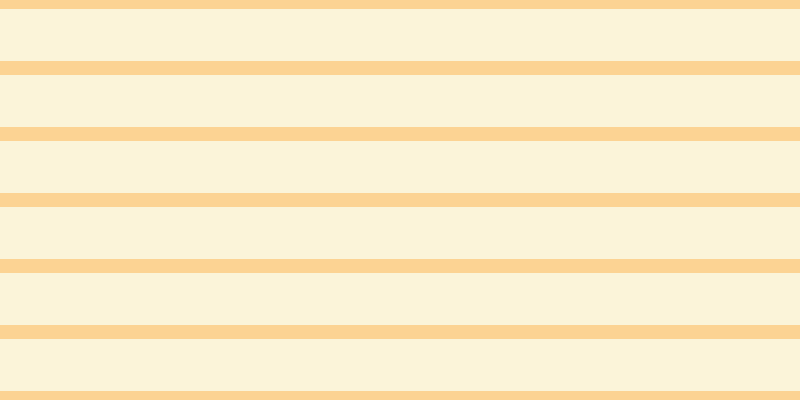 #faebb6 (50%), #fcd393 horizontal lines, fourteen pixels wide, fifty-two pixels apart