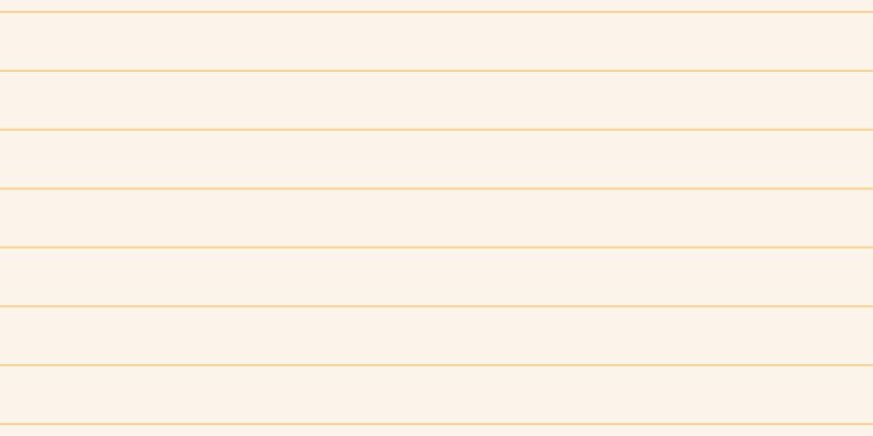 Antique white (50%), #fcd393 horizontal lines, two pixels wide, fifty-two pixels apart