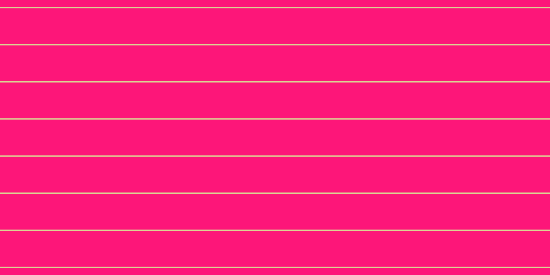 #fd1679, #dbd393 horizontal lines, two pixels wide, fifty-two pixels apart