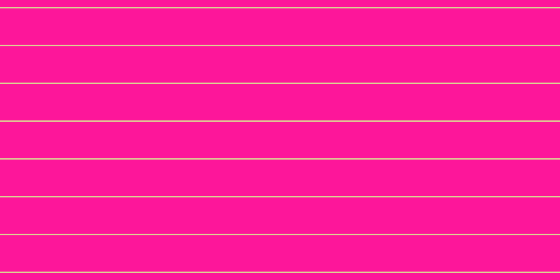#fd169a, #dbd393 horizontal lines, two pixels wide, fifty-two pixels apart