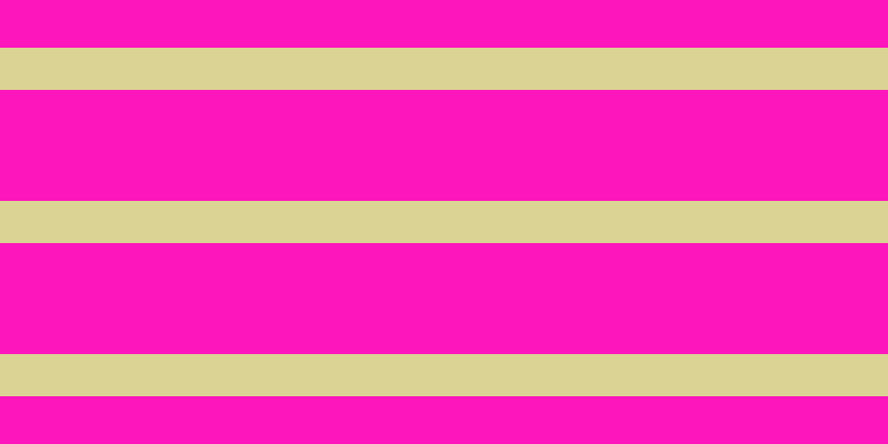#fd16bb, #dbd393 horizontal lines, thirty-eight pixels wide, one hundred pixels apart