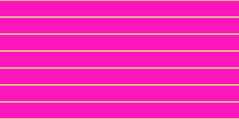 #fd16bb, #dbd393 horizontal lines, five pixels wide, fifty-two pixels apart
