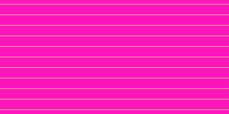 #fd16bb, #fcd393 horizontal lines, two pixels wide, thirty-five pixels apart