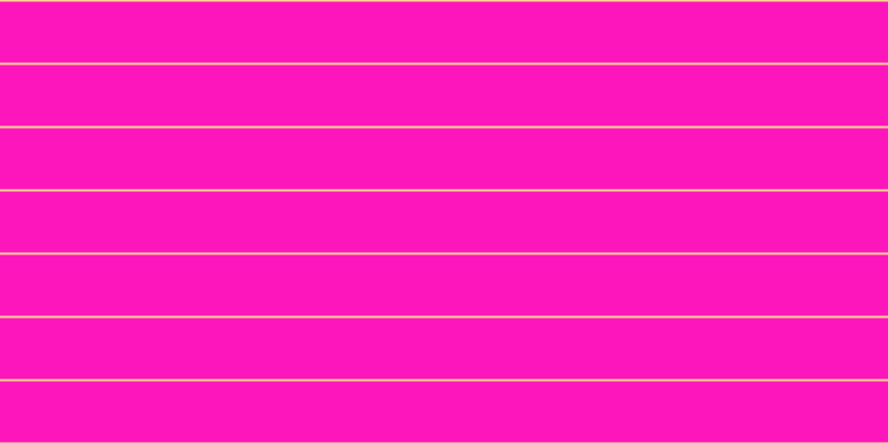 #fd16bb, #fcd393 horizontal lines, two pixels wide, fifty-five pixels apart