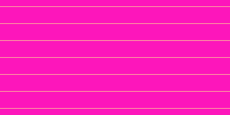 #fd16bb, #fcd393 horizontal lines, two pixels wide, fifty-seven pixels apart