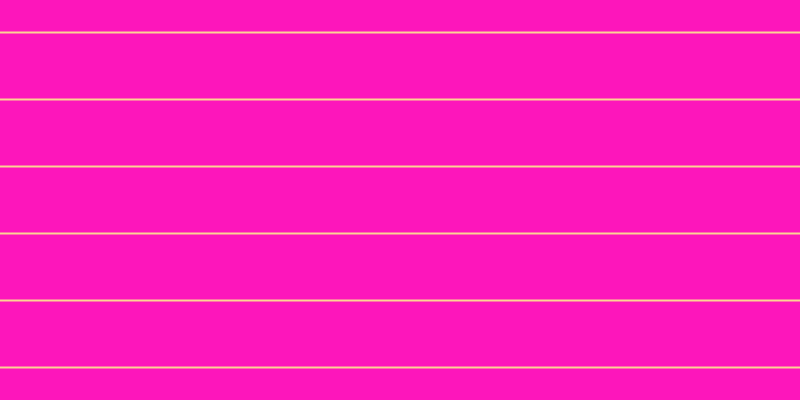 #fd16bb, #fcd393 horizontal lines, two pixels wide, sixty-five pixels apart