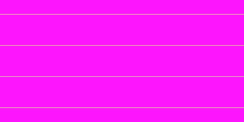 #fd16fd, #dbd393 horizontal lines, two pixels wide, one hundred pixels apart