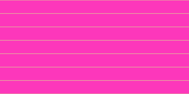 #fd37bb, #dbd393 horizontal lines, two pixels wide, fifty-five pixels apart