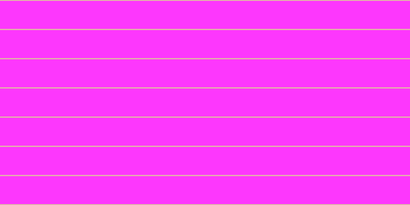 #fd37fd, #dbd393 horizontal lines, two pixels wide, fifty-five pixels apart