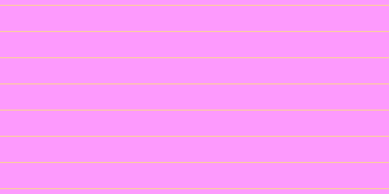 #fd37fd (50%), #fcd393 horizontal lines, two pixels wide, fifty-two pixels apart