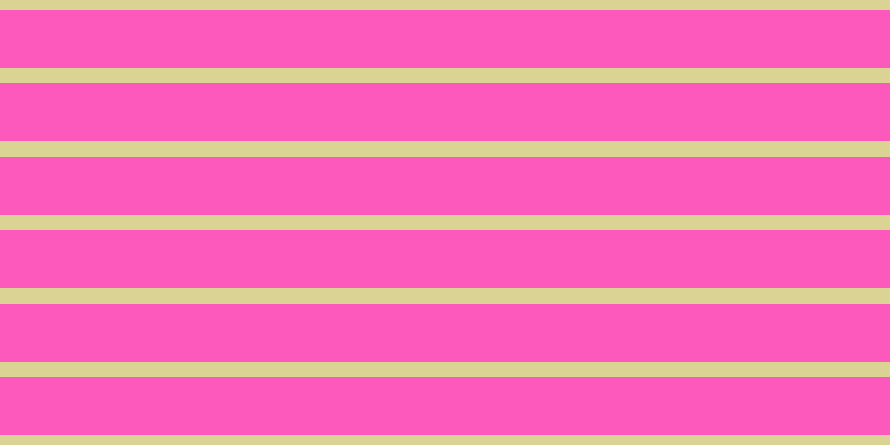 #fd58bb, #dbd393 horizontal lines, fourteen pixels wide, fifty-two pixels apart