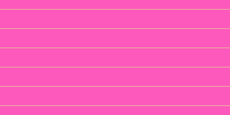 #fd58bb, #dbd393 horizontal lines, two pixels wide, sixty-five pixels apart