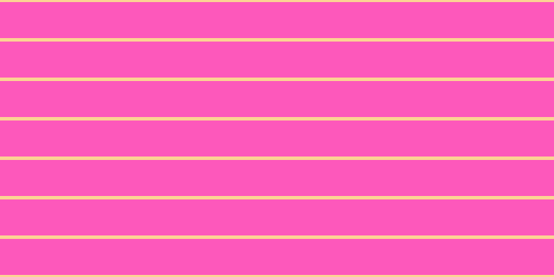 #fd58bb, #fcd393 horizontal lines, five pixels wide, fifty-two pixels apart