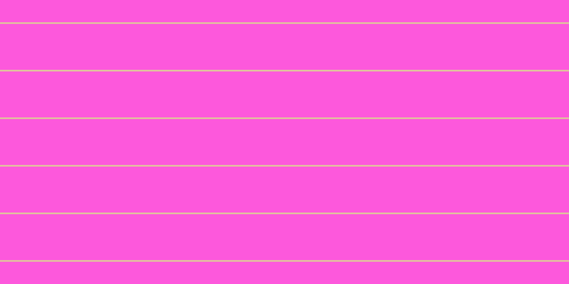 #fd58dc, #dbd393 horizontal lines, two pixels wide, sixty-five pixels apart