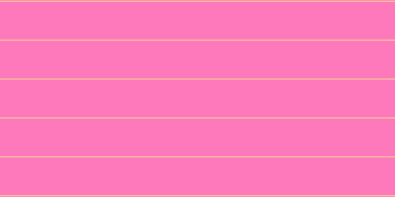 #fd79bb, #fcd393 horizontal lines, two pixels wide, seventy-seven pixels apart