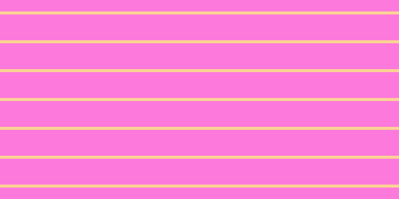 #fd79dc, #fcd393 horizontal lines, six pixels wide, fifty-two pixels apart