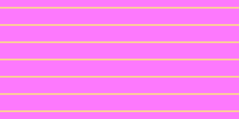 #fd79fd, #fcd393 horizontal lines, six pixels wide, fifty-two pixels apart