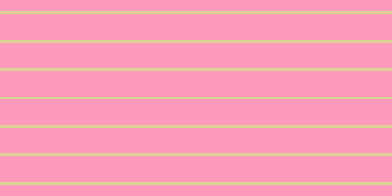 #fd9abb, #dbd393 horizontal lines, six pixels wide, fifty-two pixels apart