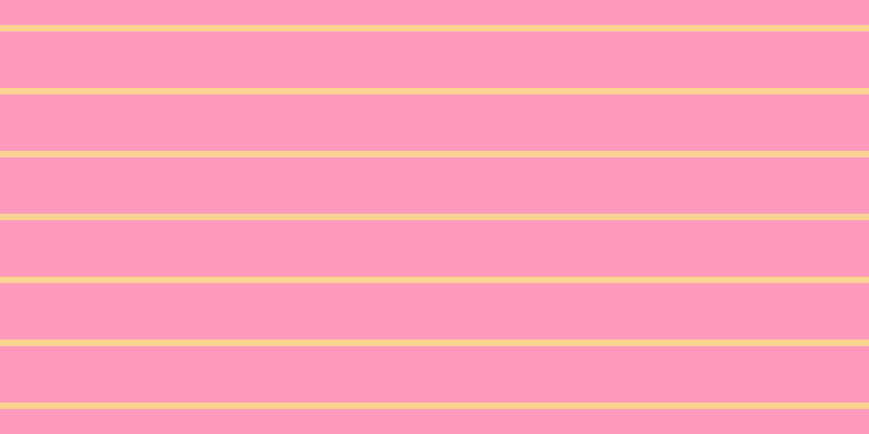 #fd9abb, #fcd393 horizontal lines, six pixels wide, fifty-two pixels apart