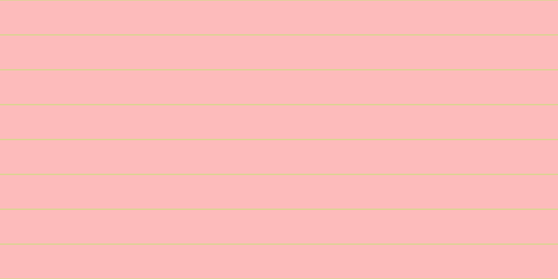#fdbbbb, #dbd393 horizontal lines, two pixels wide, forty-eight pixels apart
