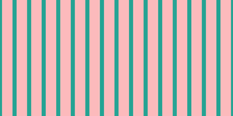 #fdbbbb, #25a393 vertical lines, fourteen pixels wide, thirty-six pixels apart