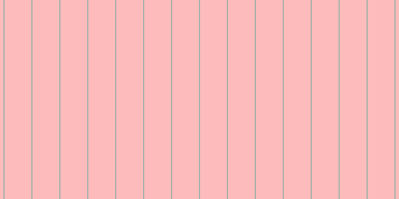 #fdbbbb, #25a393 vertical lines, one pixels wide, fifty-five pixels apart