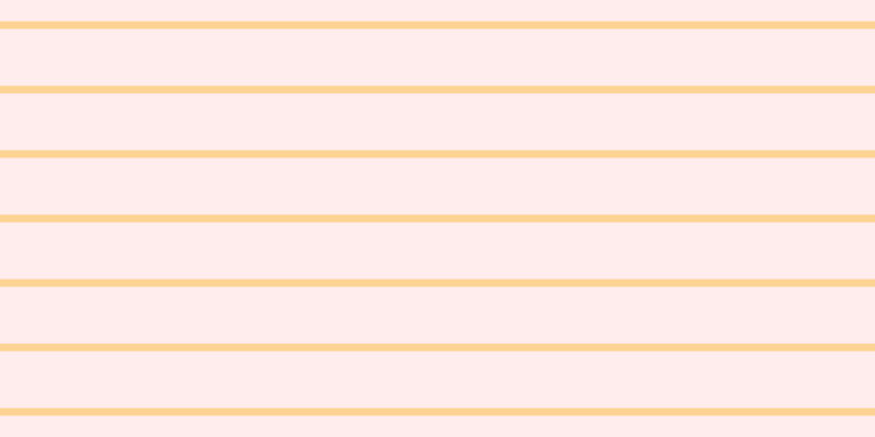 #fdbbbb (25%), #fcd393 horizontal lines, seven pixels wide, fifty-two pixels apart