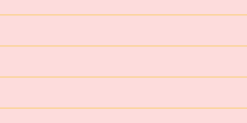 #fdbbbb (50%), #fcd393 horizontal lines, four pixels wide, ninety-seven pixels apart