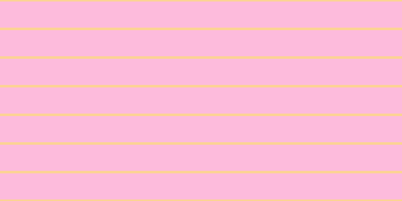 #fdbbdc, #fcd393 horizontal lines, five pixels wide, fifty-two pixels apart