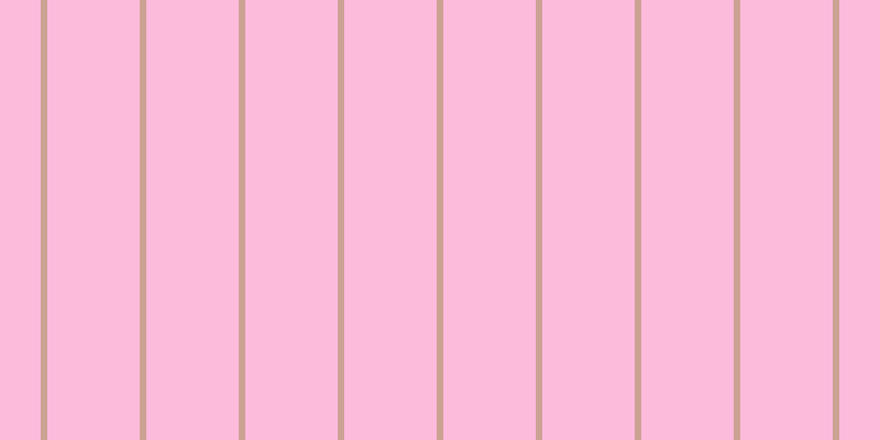 #fdbbdc, #caa393 vertical lines, six pixels wide, eighty-four pixels apart