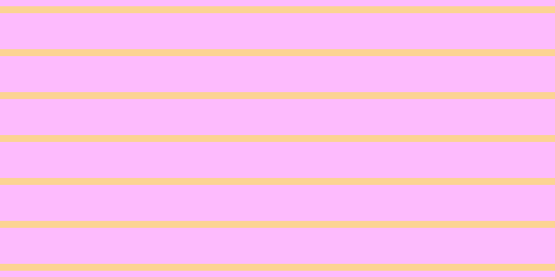#fdbbfd, #fcd393 horizontal lines, ten pixels wide, fifty-two pixels apart