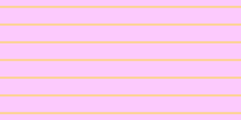 #fdbbfd (75%), #fcd393 horizontal lines, seven pixels wide, fifty-two pixels apart