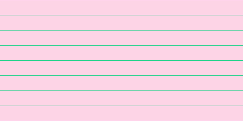#fdd4e6, #36d393 horizontal lines, two pixels wide, forty-eight pixels apart