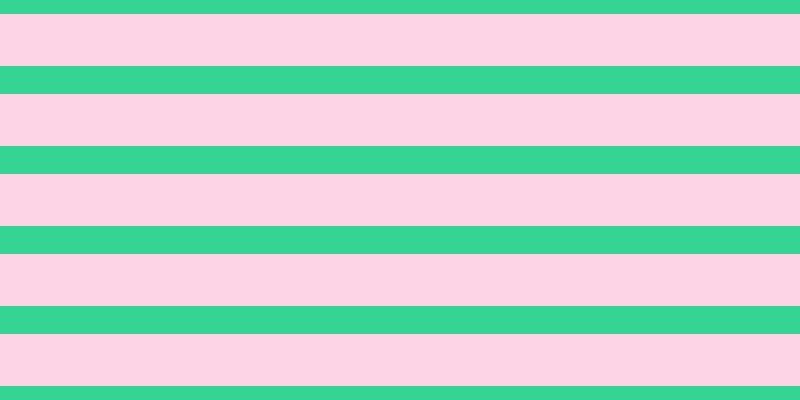 #fdd4e6, #36d393 horizontal lines, twenty-eight pixels wide, fifty-two pixels apart