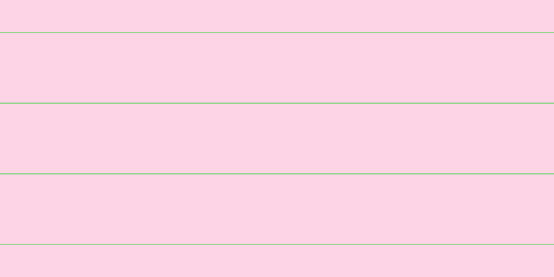 #fdd4e6, #99d393 horizontal lines, two pixels wide, one hundred pixels apart